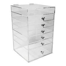 Acrylic Makeup Organiser Cube 6 Drawers Storage Box For Vanity Tables By N2 Makeup Co By N2 Makeup Co Sh Makeup Organization Storage Drawers Vanity Table