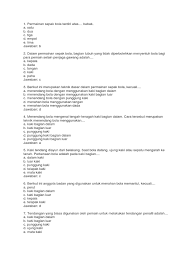 Perawatan kuku tangan dan kaki. Soal Kelas X Semester 1