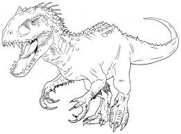 Jurassic world dinosaur t rex and indominus rex coloring page printable for kids. Indominus Rex Coloring Pages Coloring Home