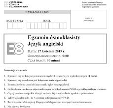 Chociaż egzaminu ósmoklasisty nie można nie zdać to i tak młodzi ludzie w nerwach przeczesują internet w poszukiwaniu arkuszy cke z egzaminu ósmoklasisty 2021. Probny Egzamin Osmoklasisty 2021 Angielski Arkusze Cke Odpowiedzi Cke Czy Test Z Angielskiego Jest Trudny Dla Uczniow 19 03 2021 Dziennik Baltycki