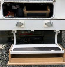 He step is an integral part of the rv. Safer Entry Steps For A Truck Camper Truck Camper Magazine