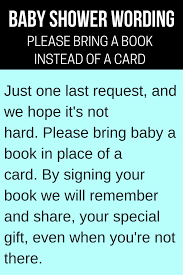 We can create a matching invitation or select one of our baby shower invitations and we can make the book request card to match. 9 Bring A Book Instead Of A Card Baby Shower Invitation Ideas Baby Shower Book Baby Shower Prizes Baby Shower Invites For Girl