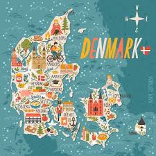 Map of denmark area hotels: Denmark Map Denmark Map Denmark Travel Illustrated Map
