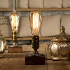 Loft Vintage Edison Bulb Table Lamp With Switch Control Vintage Table Lamp Edison Bulb Lamp Edison Bulb Table Lamp