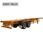 2 axles 40ft skeleton semi trailer,40 foot gooseneck ...