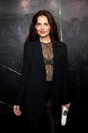 Katie Holmes Pairs a Barely There Dress With an Extra-Large Blazer for Her  Latest Sheer Look | Glamour