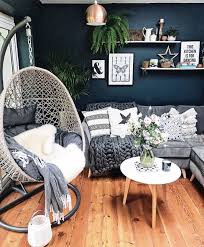 Blue Wall Egg Chair Lounge Decor Inspo Interior Design Living Room Apartment Living Room Home Decor