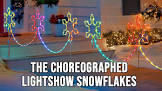 the choreographed lightshow snowflakes