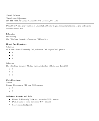 experienced nursing resume examples