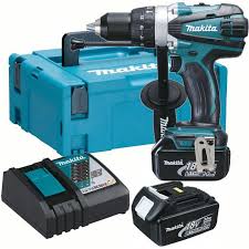 Makita Dhp458rfj Perceuse Visseuse A Percussion A Batteries 18v Li Ion Set 2x Batterie 3 0ah Dans Makpac En 2020 Perceuse Chargeur Perceuses