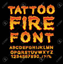 20 fire ps brushes abr.vol.16. Tattoo Fire Font Flame Alphabet Fiery Letters Burning Abc Hot Typography Blaze Lettring Royalty Free Cliparts Vectors And Stock Illustration Image 63819968