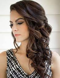 The Best Neckline Hairstyles For Your Dress Side Curls Hairstyles Bridesmaid Hair Side Wedding Hair Side