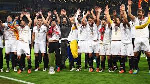 Will they also be celebrating after wednesday's europa league final? 2015 16 Sevilla Holt Das Triple Uefa Europa League Uefa Com