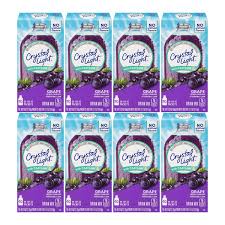 Amazon Com Crystal Light On The Go Sugar Free Grape Energy Drink Mix With Caffeine 10 Ct Pack Of 8 Grocery Gourmet Food