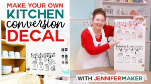 Just follow these kitchen conversion charts, and soon enough you'll memorize them just like those multiplication charts from school. Make A Vinyl Decal For Your Kitchen A Handy Conversions Chart Youtube