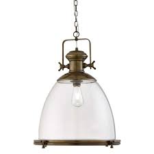 When choosing pendant lighting for an area, it is important to take note of the natural light and other lighting fixtures in the room. Industrial Pendant Lamp Large 1 Flame Antique Brass Clear Glass Painted Ab Etc Shop Lamps Furniture Technology Household All From One Source Etc Shop