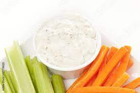 Ranch Dressing With Carrots And Celery Stock Photo Adobe Stock