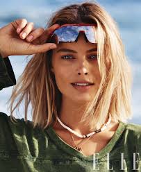 Wearing A Stella Mccartney Top And Sunglasses Margot Robbie Channels Blue Crush On Her Elle Cover And The Nostalgia Is Real Popsugar Fashion Photo 4
