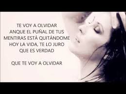 Malu Te Voy A Olvidar Letra Youtube Te Voy A Olvidar Ojala Letra Canciones Romanticas