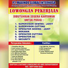 Untuk kamu yang kepo, berapa sih gaji yang didapat oleh seorang youtuber. Pt Maxindo Global Internusa Pemalang Pabrik Garmen Membuka Lowongan Kerja Jahit Atau Sewing