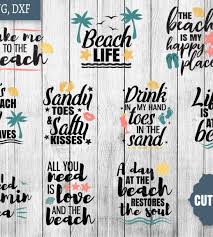 Download Beach Svg Bundle Beach Quote Svg Pack Cut Files 10 Love The Beach Quotes Cut Files Loadette
