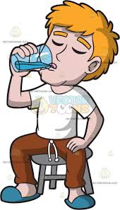 A Guy Drinking A Glass Of Water Men With Blonde Hair Guys Hair Wear