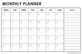 Printable Monthly Planner Template Full Month Schedule Maker Template In 2020 Monthly Planner Template Planner Template Monthly Planner
