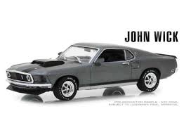Part of the action in john wick films comes from the main character in his ford mustang mach 1. John Wick Diecast Modell 1 43 1969 Ford Mustang Boss 429 Entshop Online