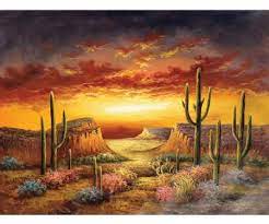 Desert sunset painting, llc 5.0 2 verified reviews get a quote get a quote homeadvisor screened & approved this service professional has passed the homeadvisor screening process. Desert Sunset Hand Painted Oil Painting