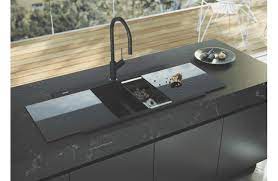 Ruvati is among the best kitchen sinks brands that are worth your investment. Oliveri St Bl1566gt Black Double Bowl Glass Top Sink At The Good Guys
