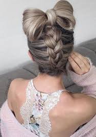 1,548 hair bow braid products are offered for sale by suppliers on alibaba.com, of which human hair extension accounts for 1%, synthetic hair extension accounts for 1%. Dark Blonde Hair Blonde Highlights Bow Bun Braid Hairstyles Floral Top Pink Cardigan In 2020 Braided Hairstyles Braids For Short Hair Thick Hair Styles