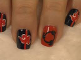 There are 21 interesting pics more that you can see below including deviantart on nail art design image, naruto nail art design image, cute cartoon nails homer simpson image, anime nail. Akatsuki Inspired Nail Art Arte Para Las Unas Con Diseno De Akatsuki Youtube