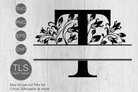 Download Split Monogram Letter T Svg Letter T Monogram Svg 415189 Cut Files Design Bundles