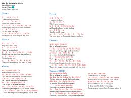 Chords And Lyrics Of Got To Believe In Magic Lyricswalls