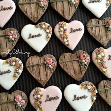 Botanical Hearts Pretty Cookies Valentines Day Cookies Valentine Cookies