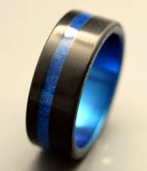 Black Rings Titanium Ring Titanium Resin Wedding Band Blue Etsy In 2020 Titanium Wedding Rings Black Rings Titanium Rings