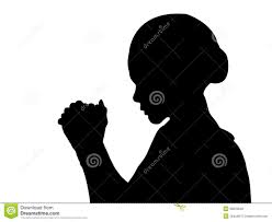 Black And White Woman Silhouette Woman With Hands In Prayer Prayer Images Woman Praying Images Black Women Art
