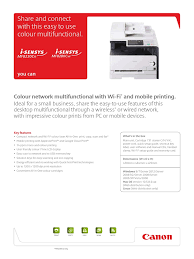 It does support wireless printing from mobiles, though. Mf8230cn Datasheet Image Scanner Fax