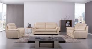 Try a funky print or go for a timeless option like linen or microfiber. Genuine Italian Leather Beige Three Piece Sofa Set Living Room Sets Leather Sofa Set Elegant Living Room