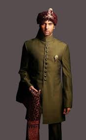Shop Mehndi Green Wrinkle Free Sherwani Online Indian Wedding Clothes For Men Sherwani White Kurta