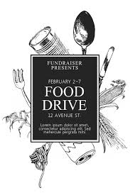 He is sitting on his bed. Black And White Printable Food Drive Flyer Template Postermywall