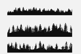Family Photography Forests Silhouette Forests Silhouette Forests Spring Win Family Forests Photograph In 2020 Forest Silhouette Forest Sketch Forest Painting