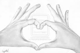 I'll be honest, drawing hands is difficult when you don't know what to look for. Heart Shaped Hands Drawing By Narniakid On Deviantart Heart Shaped Hands Heart Drawing Heart Hands Drawing