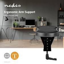 An allen arbeitstagen am schreibtisch sitzen? Ergonomische Armauflage Vollbeweglich Schreibtisch Mit Mauspad Schwarz Nedis