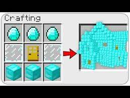 15 huge house ideas for expert builders. How To Craft A Diamond House In Minecraft Secret Recipe Minecraft Crafting Recipes Minecraft Crafts Minecraft Banner Designs