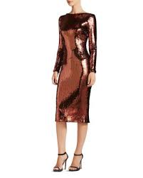 Dress the Population Emery Long-Sleeve Sequin Dress