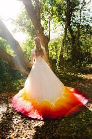 Phoenix Dip Dye Ombre Wedding Dress Silk And Tulle With Lace Etsy In 2021 Ombre Wedding Dress Dip Dye Wedding Dress Dye Wedding Dress