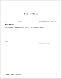Iii) doloží čestné prohlášení, resp. Cestne Prohlaseni Covid Sps Prerov