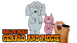Free coloring sheets to print and download. How To Draw Gerald And Piggie Art Lesson For Kids Youtube