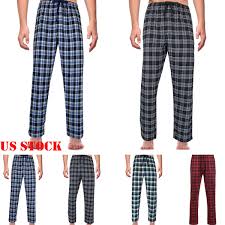Details About Us Mens Plaid Flannel Lounge Pajama Pj Pants Size M 2xl Bottoms Casual Pants